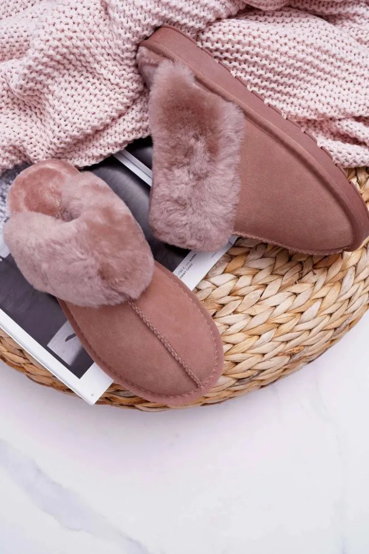 Damskie Boto Damskie Klapki Papcie Khaki Mirendy