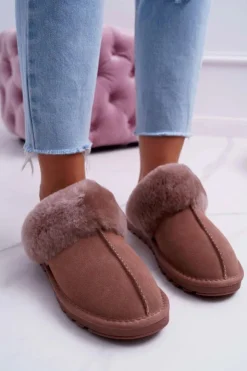 Damskie Boto Damskie Klapki Papcie Khaki Mirendy
