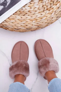 Damskie Boto Damskie Klapki Papcie Khaki Mirendy