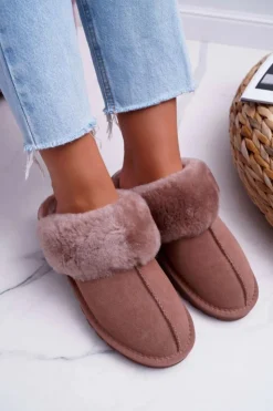 Damskie Boto Damskie Klapki Papcie Khaki Mirendy