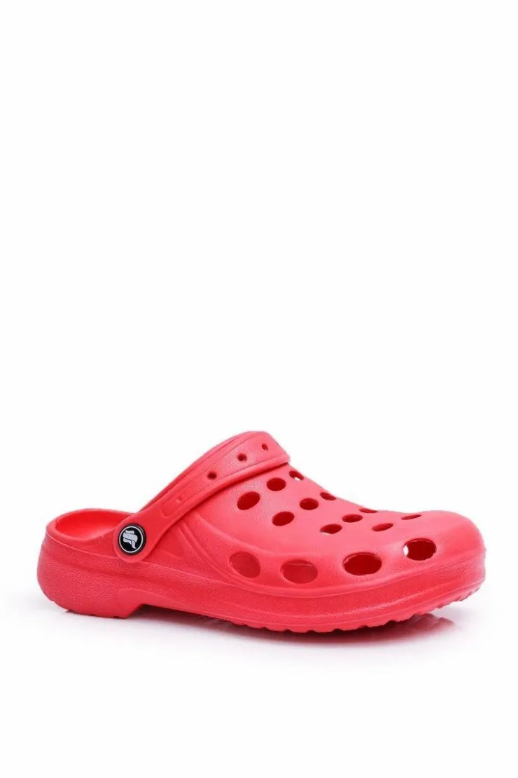 Boto Klapki Damskie Klasyczne*Damskie Klapki Sandały Do Ogrodu Czerwone Piankowe EVA