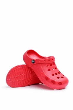 Boto Klapki Damskie Klasyczne*Damskie Klapki Sandały Do Ogrodu Czerwone Piankowe EVA