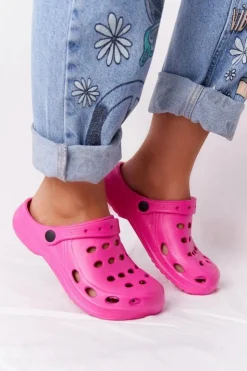 Boto Klapki Damskie Klasyczne*Damskie Klapki Sandały Na Basen Różowe Piankowe EVA Różowy