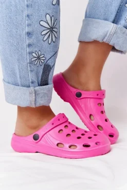 Boto Klapki Damskie Klasyczne*Damskie Klapki Sandały Na Basen Różowe Piankowe EVA Różowy