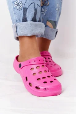 Boto Klapki Damskie Klasyczne*Damskie Klapki Sandały Na Basen Różowe Piankowe EVA Różowy