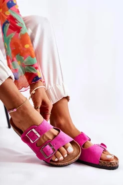 Damskie Boto Damskie Klapki Wsuwane Różowe Misandei