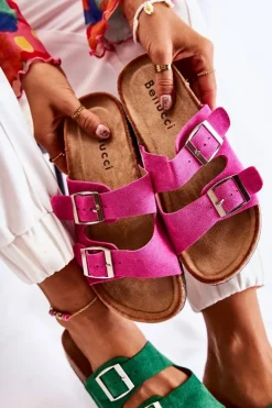 Damskie Boto Damskie Klapki Wsuwane Różowe Misandei