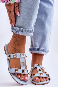 Damskie Boto Damskie Klapki Z Dużymi Ćwiekami e Mercure