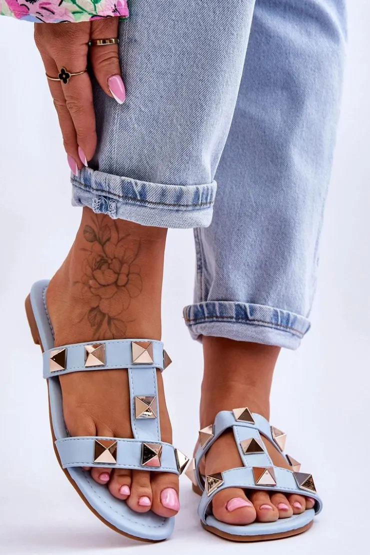 Damskie Boto Damskie Klapki Z Dużymi Ćwiekami e Mercure