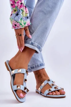 Damskie Boto Damskie Klapki Z Dużymi Ćwiekami e Mercure