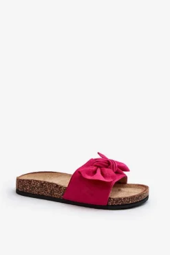 Boto Klapki Korkowe|Klapki Damskie Klasyczne*Damskie Klapki Z Kokarda Fuksja Ezephira