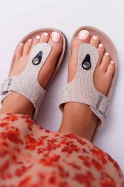 Boto Klapki Damskie Japonki*Damskie Klapki Złote Japonki Baisan