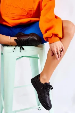 Boto Sneakersy Damskie*Damskie Klasyczne Buty Sportowe Czarne Garcia