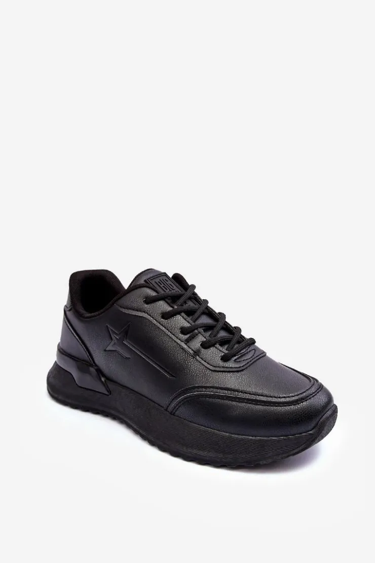 Outlet Big Star Shoes Damskie Klasyczne Buty Sportowe Big Star MM274223 Czarne