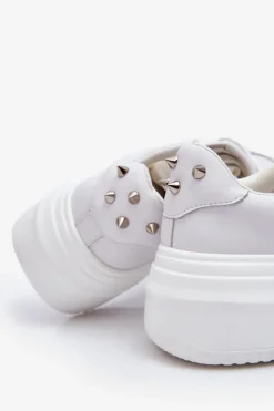 New GOE Damskie Klasyczne Buty Sportowe LL2N4060 Białe Biały