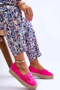 Damskie Boto Damskie Klasyczne Espadryle Na Platformie Fuksja Maurine