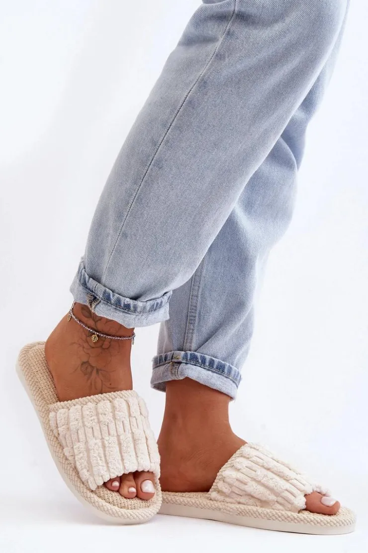 Damskie Boto Damskie Klasyczne Kapcie Beżowe Rirovi