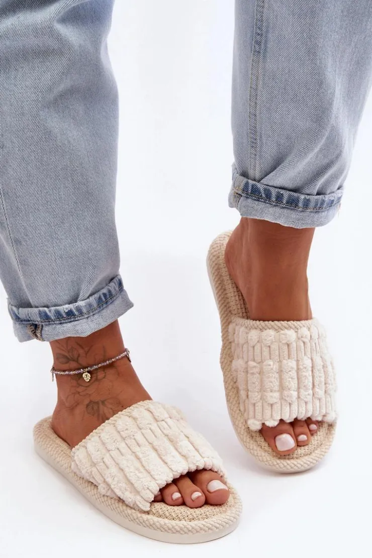 Damskie Boto Damskie Klasyczne Kapcie Beżowe Rirovi