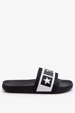 Big Star Shoes Klapki Sportowe|Klapki Damskie Big Star*Damskie Klasyczne Klapki Big Star LL274739 Czarne
