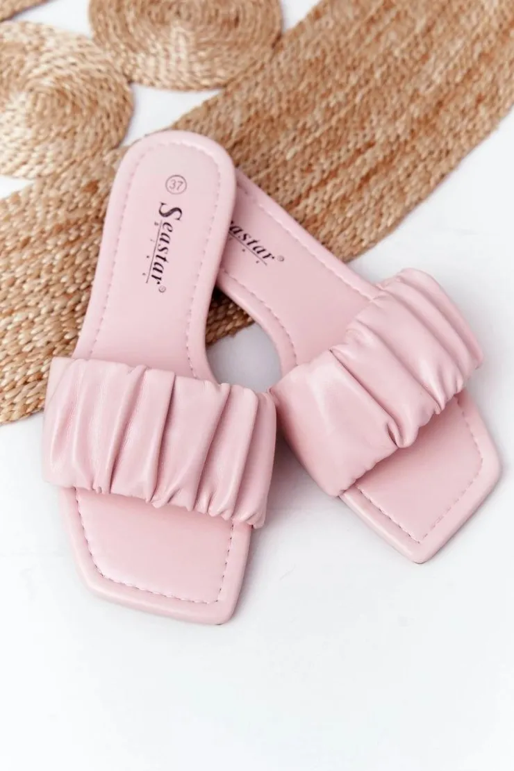 Boto Klapki Damskie Klasyczne*Damskie Klasyczne Klapki Różowe Looking Good