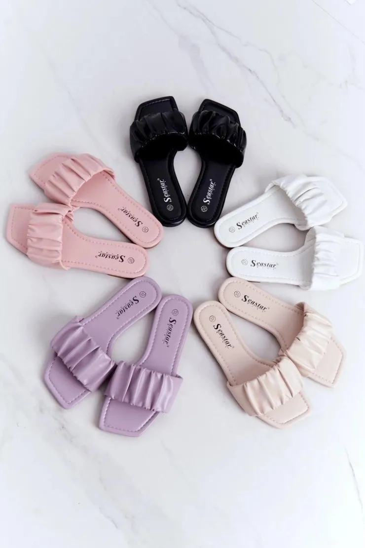 Boto Klapki Damskie Klasyczne*Damskie Klasyczne Klapki Różowe Looking Good