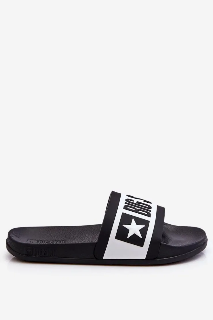 Big Star Shoes Klapki Sportowe|Klapki Damskie Big Star*Damskie Klasyczne Klapki Big Star LL274739 Czarne Czarny
