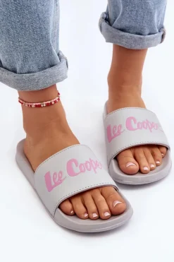 Lee Cooper Klapki Damskie Klasyczne*Damskie Klasyczne Klapki LCW-24-42-2486L Szare