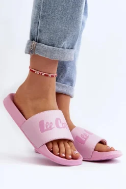 Damskie Lee Cooper Damskie Klasyczne Klapki LCW-24-42-2488L Różowe