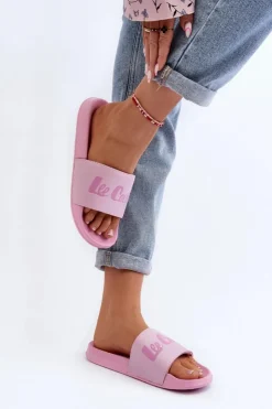 Damskie Lee Cooper Damskie Klasyczne Klapki LCW-24-42-2488L Różowe
