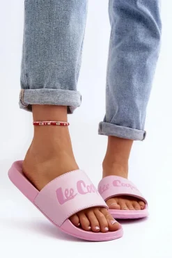 Damskie Lee Cooper Damskie Klasyczne Klapki LCW-24-42-2488L Różowe