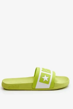 Damskie Big Star Shoes Damskie Klasyczne Klapki Big Star LL274742 Limonkowe