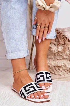 Damskie Boto Damskie Klasyczne Klapki Białe Melinda