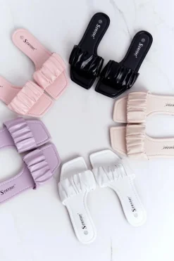 Damskie Boto Damskie Klasyczne Klapki Czarne Looking Good