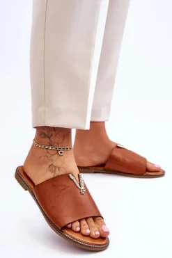 Discount Boto Damskie Klasyczne Klapki Z Ozdobą Camel Bertha