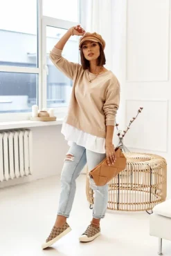 Boto Trampki Damskie Niskie*Damskie Klasyczne Logowane Trampki Khaki Challenge