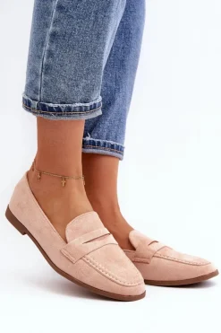 Damskie Boto Damskie Klasyczne Mokasyny Różowe Olevin