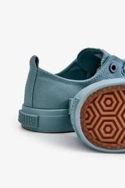 Damskie Big Star Shoes Damskie Klasyczne Niskie Trampki Big Star LL274019 Zielone