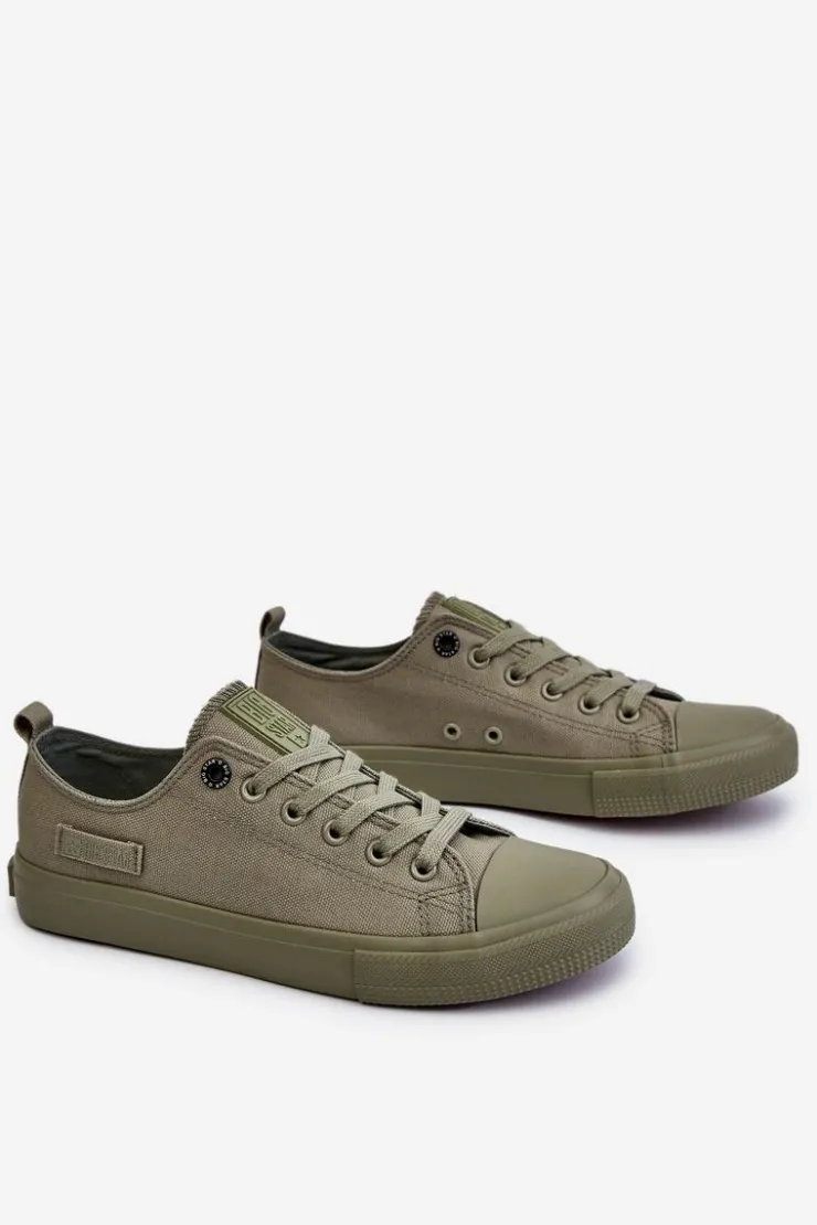 New Big Star Shoes Damskie Klasyczne Niskie Trampki Big Star LL274028 Zielone