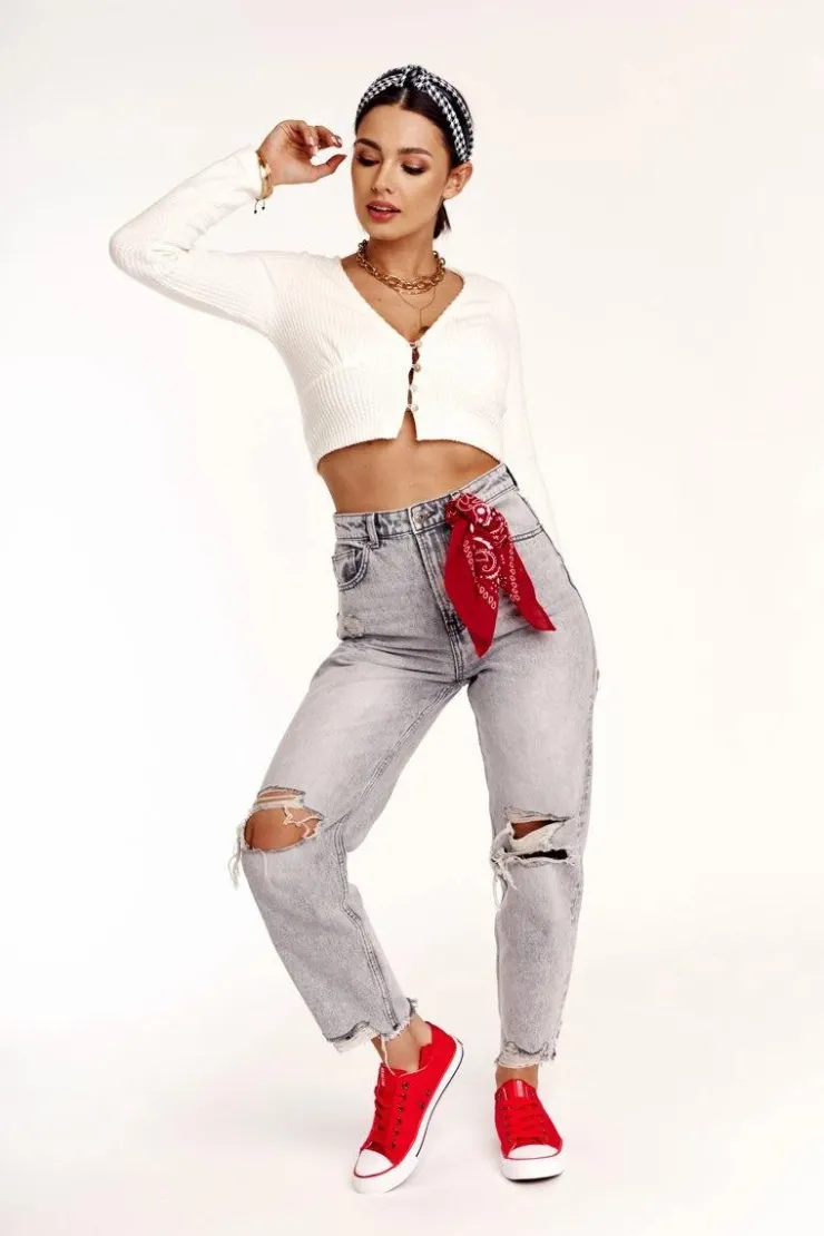 Clearance Big Star Shoes Damskie Klasyczne Niskie Trampki Big Star DD274339 Czerwone Czerwony