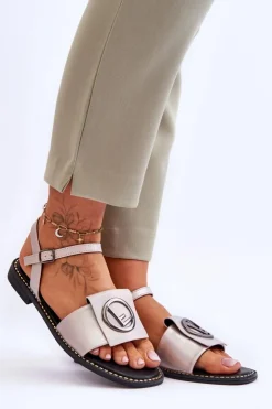 Discount Damskie buty S.Barski Damskie Klasyczne Sandały S.Barski KV-2775-45 Nude