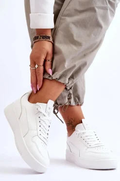 Hot Evento Damskie Klasyczne Sportowe Buty Białe Juliano