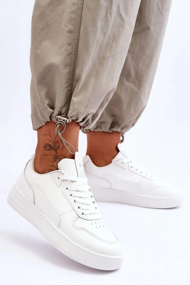 Hot Evento Damskie Klasyczne Sportowe Buty Białe Juliano