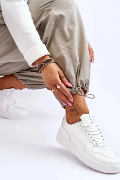 Hot Evento Damskie Klasyczne Sportowe Buty Białe Juliano