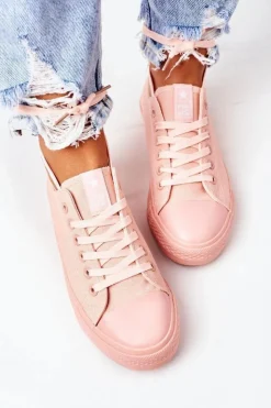 Damskie Evento Damskie Klasyczne Trampki Różowe Ecoma