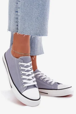 Boto Trampki Damskie Niskie*Damskie Klasyczne Trampki e Omerta Niebieski