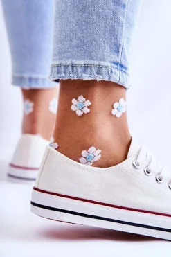 Damskie Boto Damskie Klasyczne Trampki Wiązane Białe Be Mine