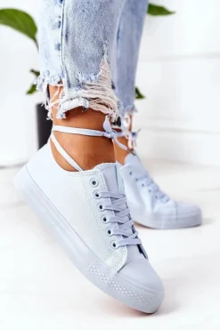 Evento Damskie Klasyczne Trampki Niebieskie Ecoma