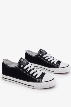 Clearance Evento Damskie Klasyczne Trampki Czarno-Białe Ecoma