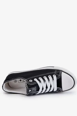 Clearance Evento Damskie Klasyczne Trampki Czarno-Białe Ecoma