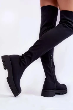 Evento Damskie Kozaki Za Kolano Czarne Brinna